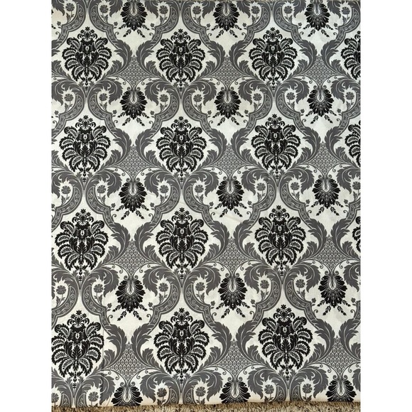 Waverly BlackGrayDamaskOnyx Print Cotton Fabric 105